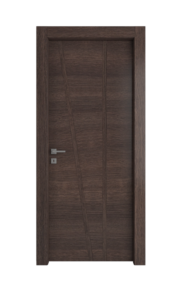 PORTA INTERNA PAIL MOD. GEO L'AQUILA ROVERE MOKA 3D