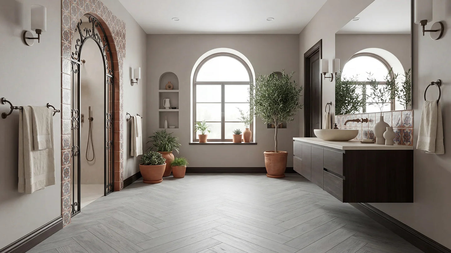 €42,90/mq SPC R&G DISTRIBUTION BE FLOOR SELECTION SPINA ITALIANA ROVERE ARGENTO