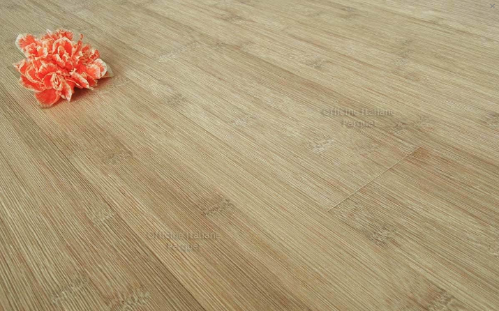 PARQUET BAMBOO OFFICINE ITALIANE NODO LARGO CARBONIZZATO, SBIANCATO E SPAZZOLATO OCS-M-S