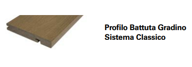 PROFILO BATTUTA GRADINO FIREWALL DOGA 23x138 mm