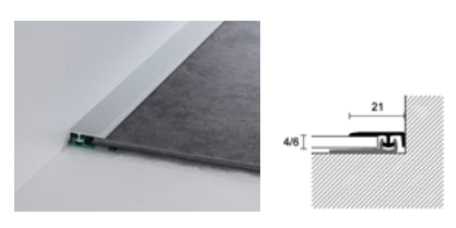 PROFILO DI CHIUSURA DÉCO CLAP IN ALLUMINIO O COORDINATO