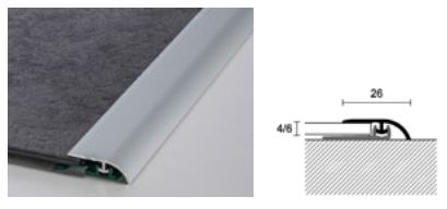 PROFILO DI RACCORDO DÉCO CLAP IN ALLUMINIO O COORDINATO