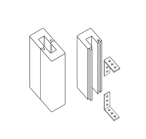 LISTONE PER SEPARE' ATELIER CASABELLA SLAT FORM AD INCASTRO