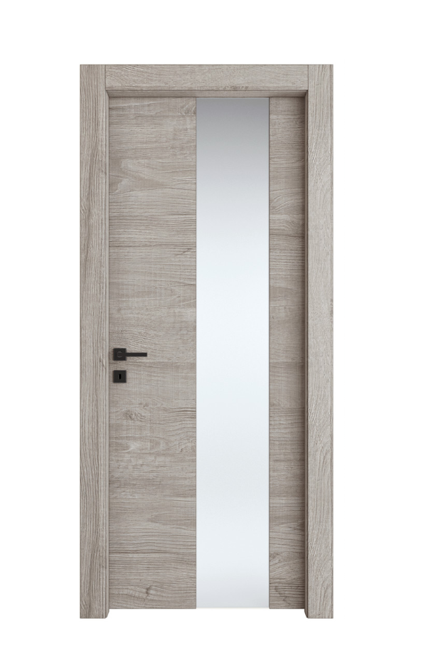 PORTA INTERNA PAIL MOD. VETRO ASIMMETRICO QUERCIA GRAN SASSO