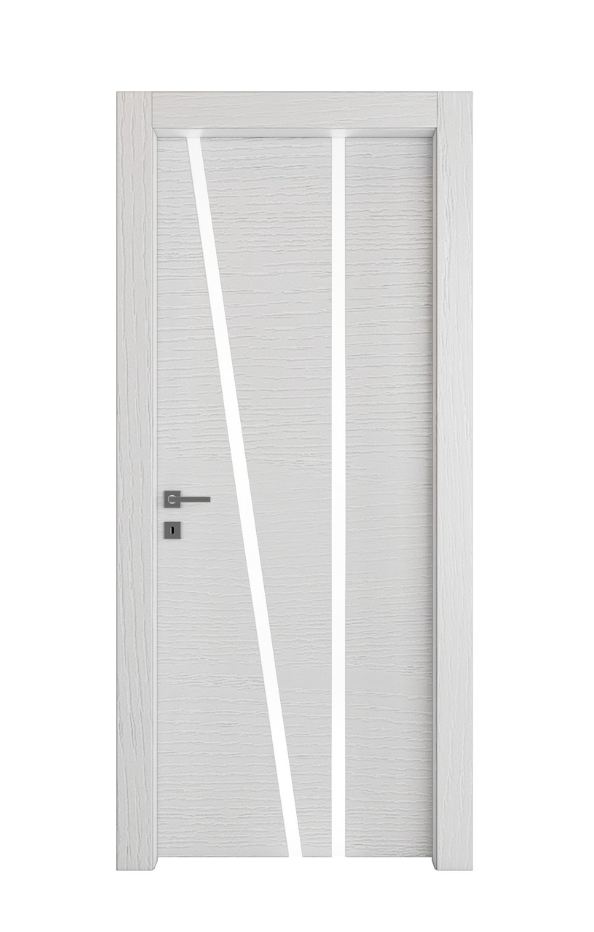 PORTA INTERNA PAIL MOD. VETRO LUCE 03 BIANCO FRASSINO