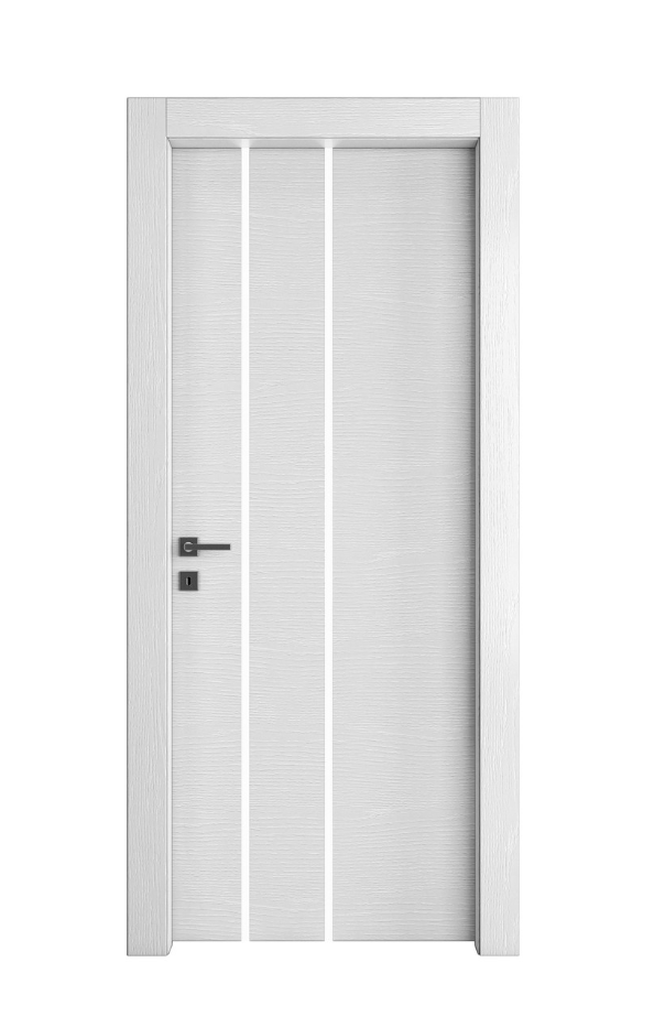 PORTA INTERNA PAIL MOD. VETRO LUCE B BIANCO FRASSINO