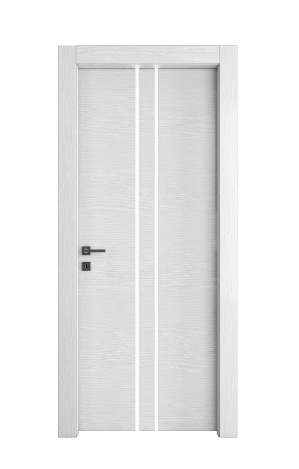 PORTA INTERNA PAIL MOD. VETRO LUCE C BIANCO FRASSINO