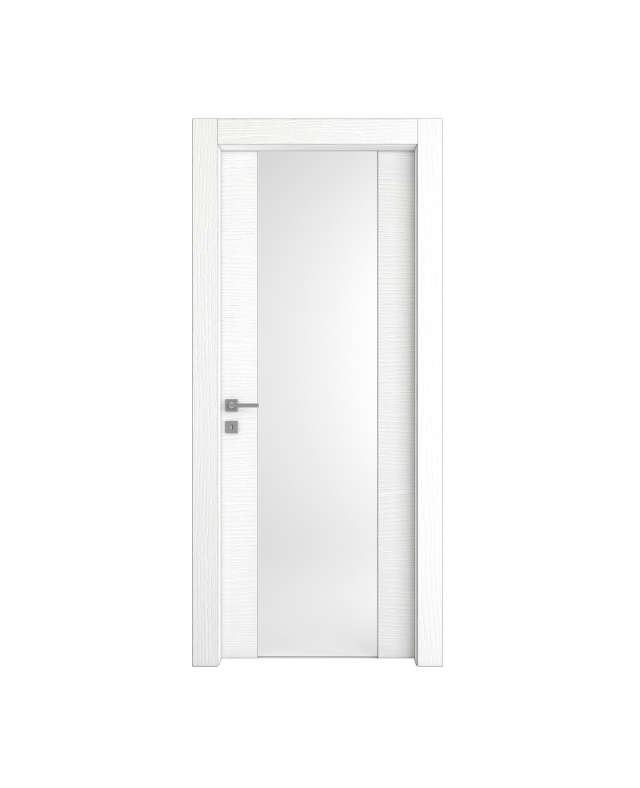 PORTA INTERNA PAIL MOD. VETRO SIMMETRICO LACCATO PORO APERTO