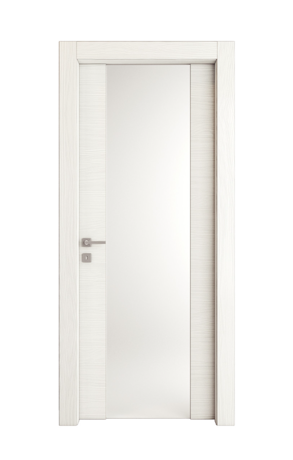 PORTA INTERNA PAIL MOD. VETRO SIMMETRICO BIANCO SCULTURA