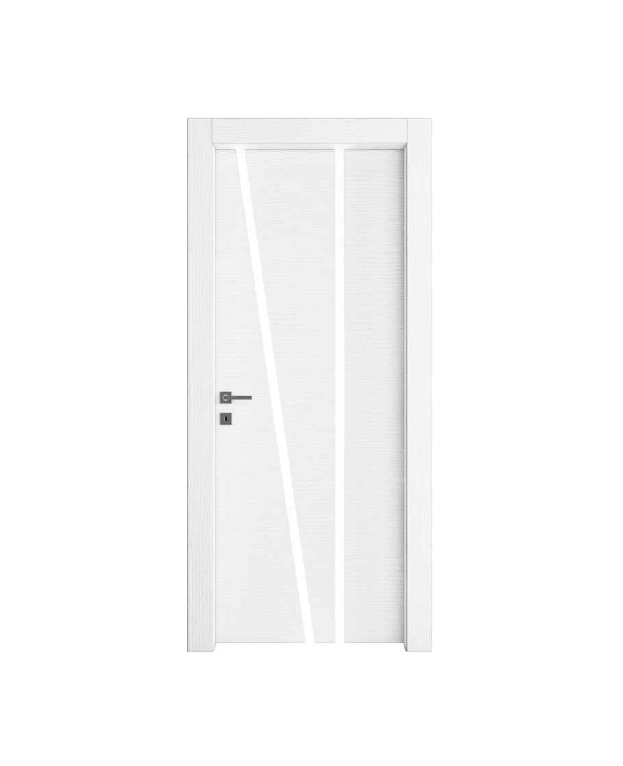 PORTA INTERNA PAIL MOD. VETRO LUCE 03 LACCATO PORO APERTO
