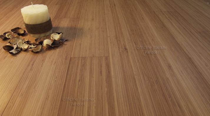 PARQUET BAMBOO OFFICINE ITALIANE MASSELLO NODO STRETTO VERTICALE CARBONIZZATO SPAZZOLATO VCF-S