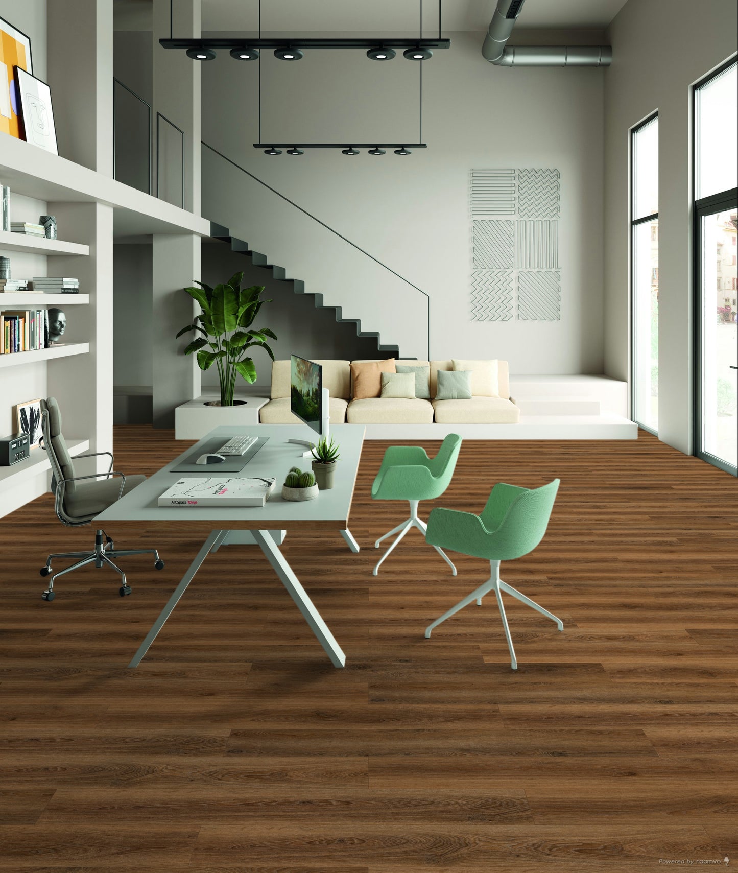 €26,90/mq PAVIMENTO VINILICO DA INCOLLO FLOW 55 GLUEDOWN WOOD CERRO TORRE
