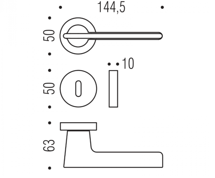 MANIGLIA COLOMBO DESIGN ALATO' JP11R