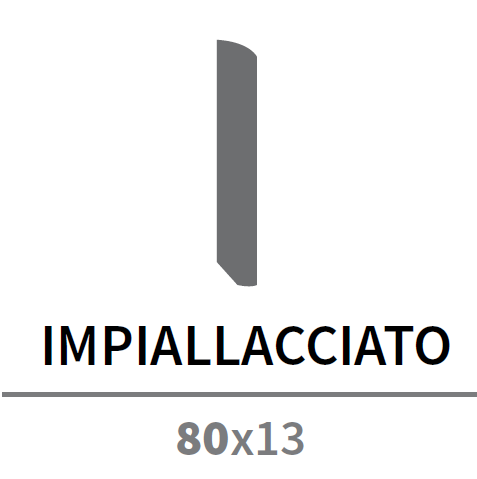 WOODCO BATTISCOPA D'ARREDO BECCO DI CIVETTA 80X13