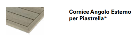 CORNICE ANGOLO ESTERNO PER PIASTRELLA