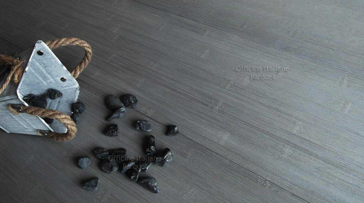 PARQUET BAMBOO OFFICINE ITALIANE ARTIGIANALE NODO LARGO GRIGIO SCURO OGS