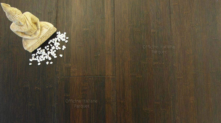 PARQUET BAMBOO OFFICINE ITALIANE ARTIGIANALE NODO LARGO WENGE' OWE
