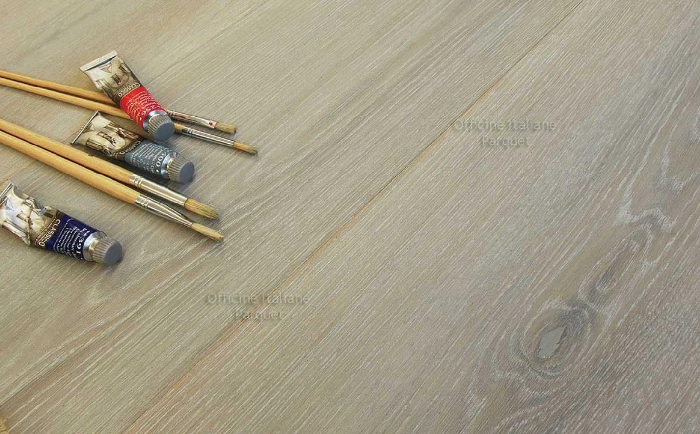PARQUET OFFICINE ITALIANE MAXIPLANCIA ROVERE BIANCO SETA RcA-RBS