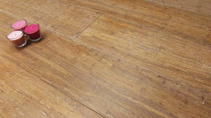 PARQUET BAMBOO OFFICINE ITALIANE ARTIGIANALE STRAND WOVEN THERMO DECAPATO STHD