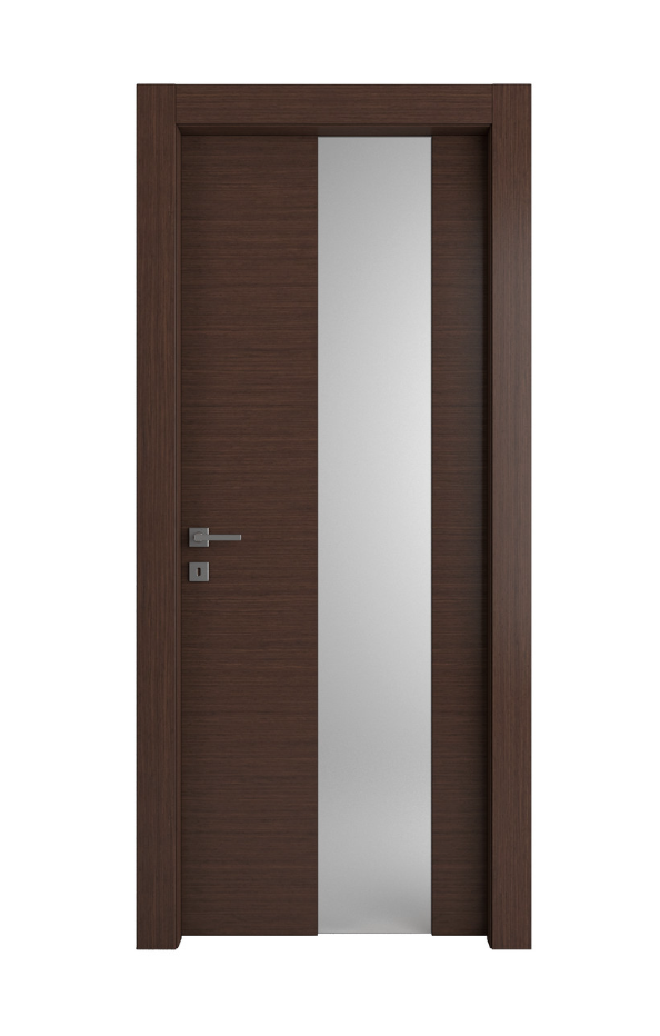 PORTA INTERNA PAIL MOD. VETRO ASIMMETRICO WENGE'