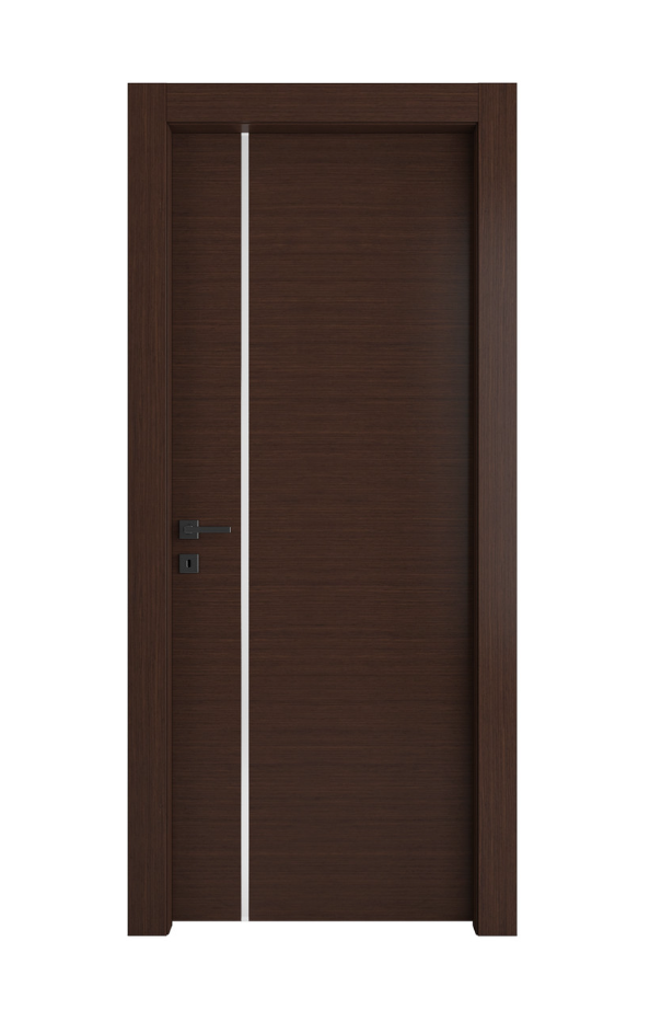 PORTA INTERNA PAIL MOD. VETRO LUCE A WENGE'