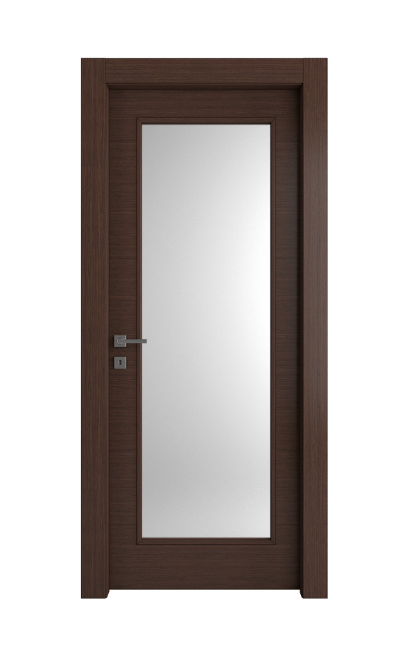 PORTA INTERNA PAIL MOD. VETRO STANDARD WENGE'