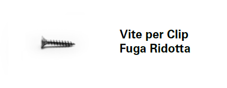 VITI PER CLIP FUGA RIDOTTA