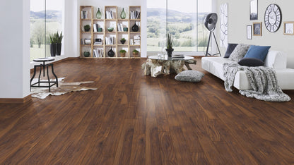 €24,90/mq R&G DISTRIBUTION PAVIMENTO IN LAMINATO VINTAGE CLASSIC NOCE RED RIVER