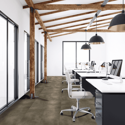 €29,90/mq PAVIMENTO IN SPC ITALWOOD GRIT SPC 5.0 CLASSIC CEMENTO ATMOSFERO 4102