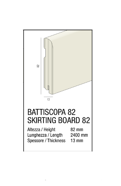 LACCATO BIANCO BATTISCOPA ESSENZA