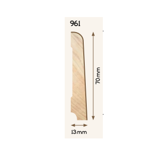 BATTISCOPA BECCO CIVETTA ELIOFLOOR IN LEGNO COORDINATO Art.961