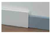 BATTISCOPA DÉCO CLAP IN PVC COPRIMARMO BIANCO