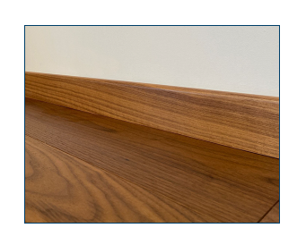 SMARTWOOD BATTISCOPA IN LEGNO IMPREGNATO NOCE AMERICANO IN ABBINAMENTO 80x13 mm