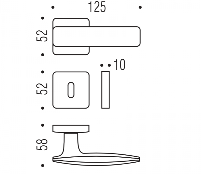 MANIGLIA COLOMBO DESIGN BOLD PT11R