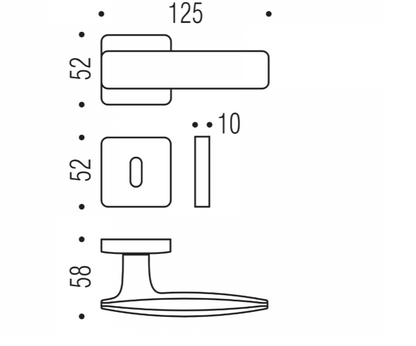 MANIGLIA COLOMBO DESIGN BOLD PT11R