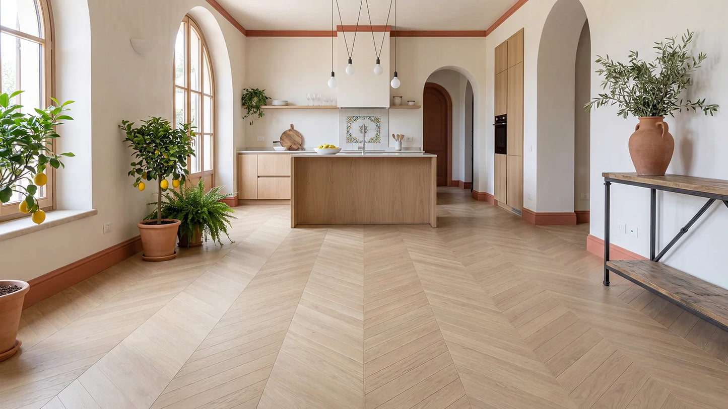 €45,90/mq SPC R&G DISTRIBUTION BE FLOOR SELECTION SPINA FRANCESE ROVERE CHIC