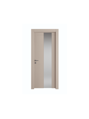 PORTA INTERNA PAIL MOD. VETRO ASIMMETRICO CAPPUCCINO LACC