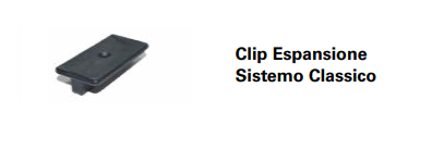 CLIP ESPANSIONE x FIREWALL DOGA SISTEMA CLASSICO