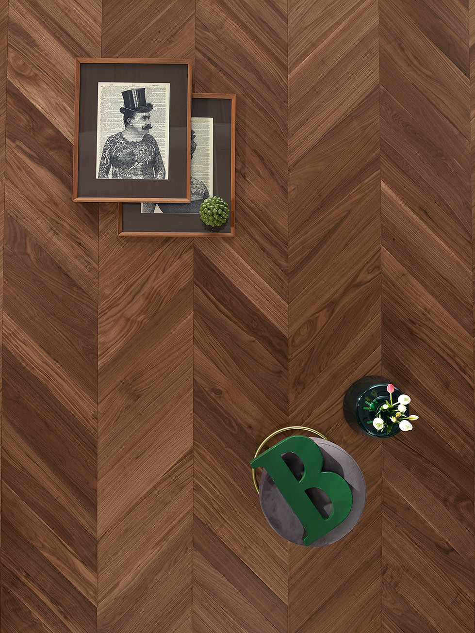PARQUET ITALIA 1960 COLLEZIONE SILVER CANALETTO SPINA FRANCESE in NOCE AMERICANO