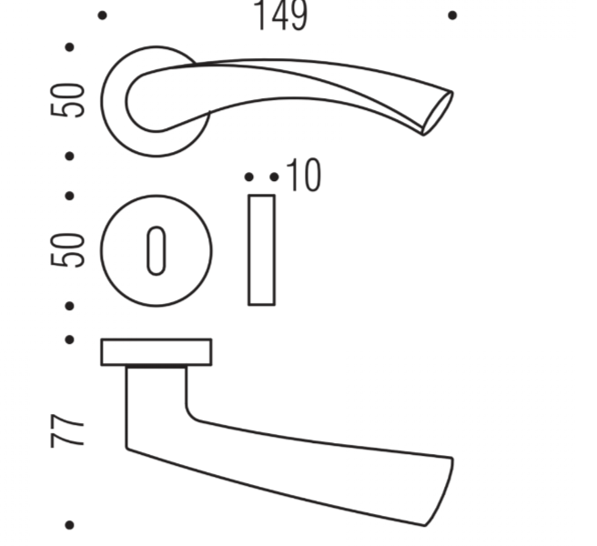 MANIGLIA COLOMBO DESIGN FLESSA CB51R