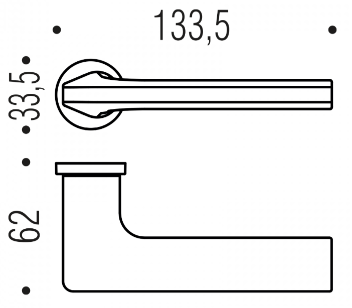 MANIGLIA COLOMBO DESIGN GIRA ROSETTA MINIMALE ZERO EVOLUTION JM11RSB/0