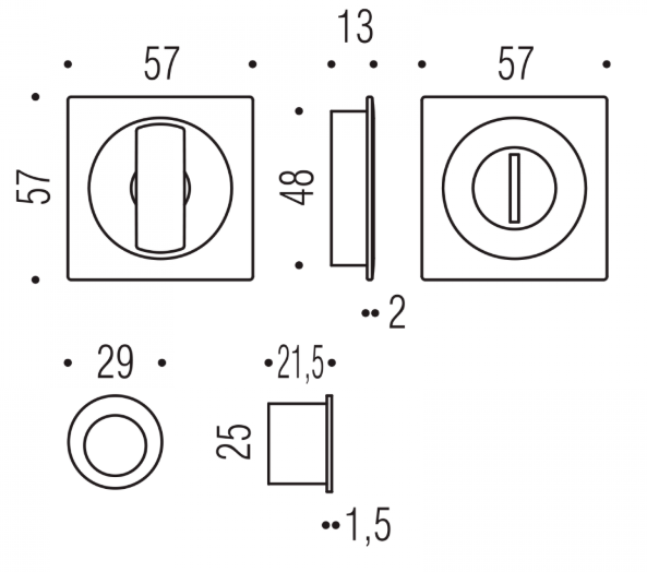 KIT PORTA SCORREVOLE NOTTOLINO SENZA SERRATURA COLOMBO DESIGN ID311BZG