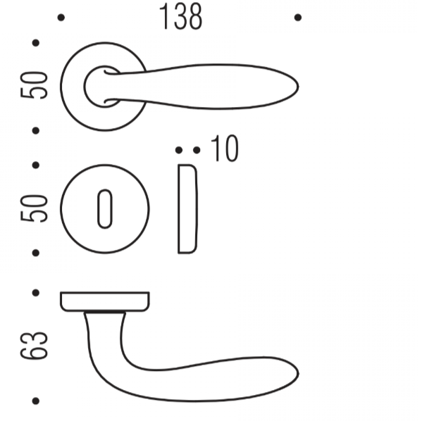 MANIGLIA COLOMBO DESIGN MACH CD81R
