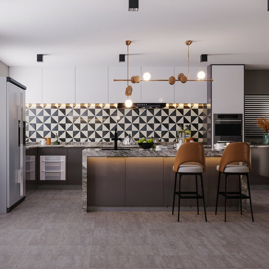 €29,90/mq PAVIMENTO IN SPC ITALWOOD GRIT SPC 5.0 CLASSIC CEMENTO MAGIA 8055