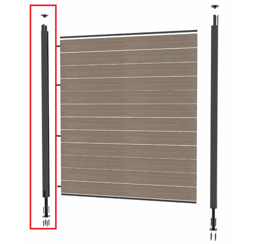 Déco ULTRASHIELD D-FENCE MONTANTE PER POSA SU CEMENTO