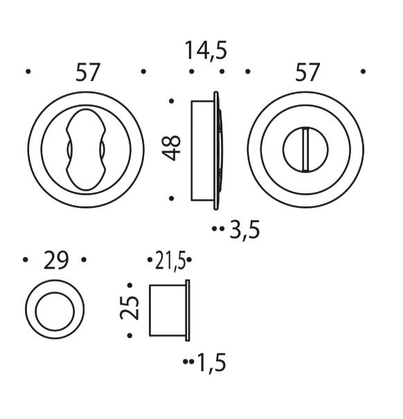 KIT PORTA SCORREVOLE NOTTOLINO COLOMBO DESIGN ONE MOOD COLLECTION CC211BZG