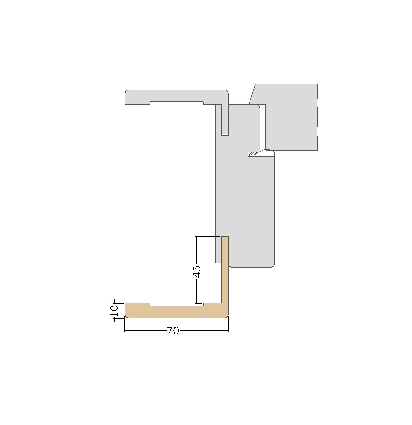 MOSTRINE PIATTE MULTISTRATO LAMINATO/LACCATO 70x45 mm