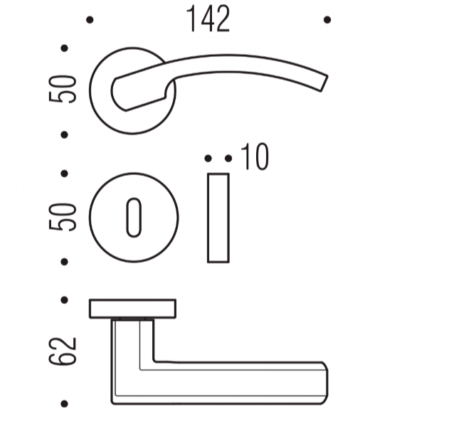 MANIGLIA COLOMBO DESIGN OLLY LC61R