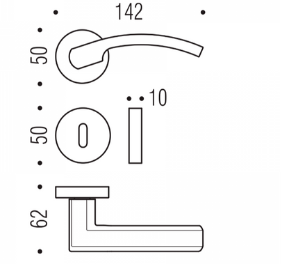 MANIGLIA COLOMBO DESIGN OLLY LC61R
