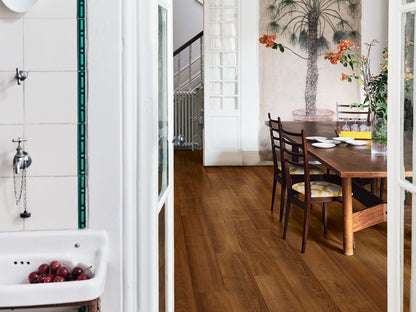PAVIMENTO IN LAMINATO AC4 PERGO BERGEN TEAK TERRACOTTA L0346-05021